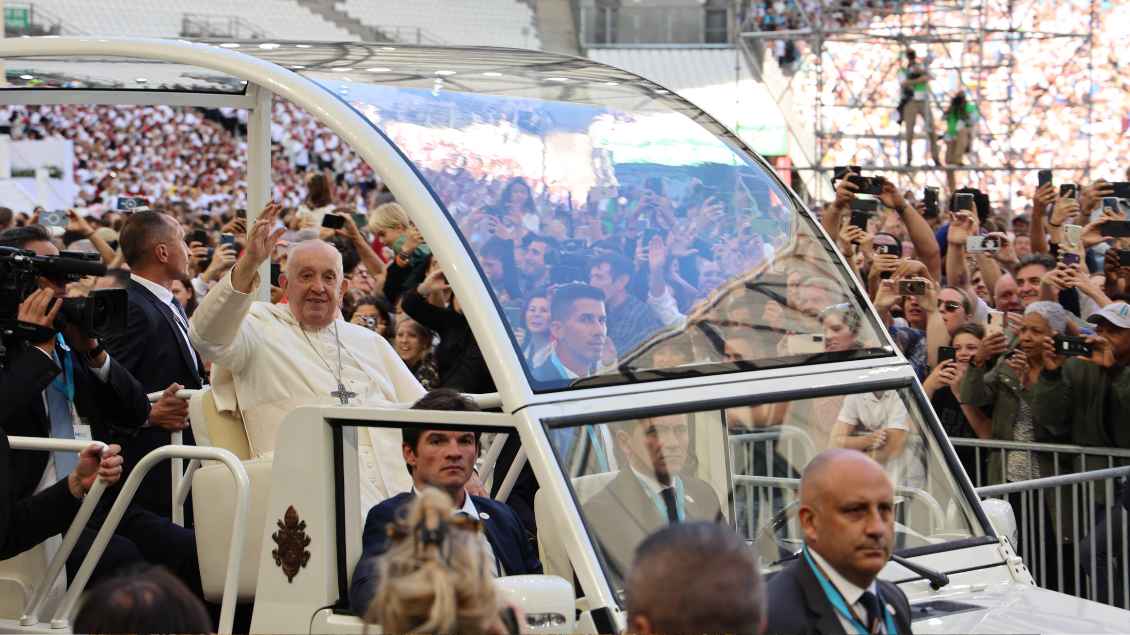 Papst Franziskus beim Besuch in Marseille